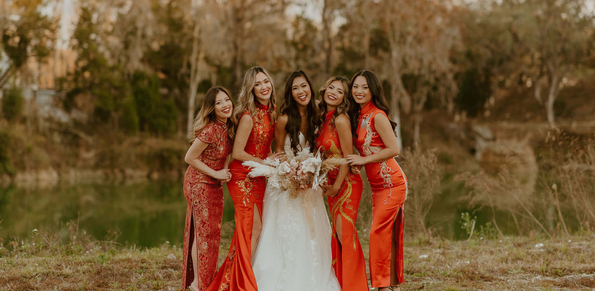 A Guide to Styling Cheongsam Bridesmaid Dresses
