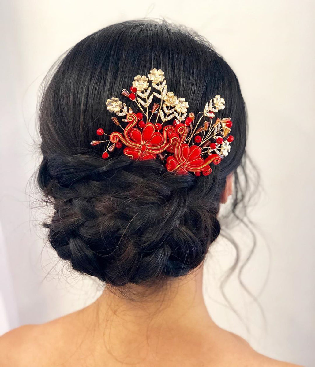 Beautiful Chinese Wedding Qipao Hair Accessories | East Meets Dress