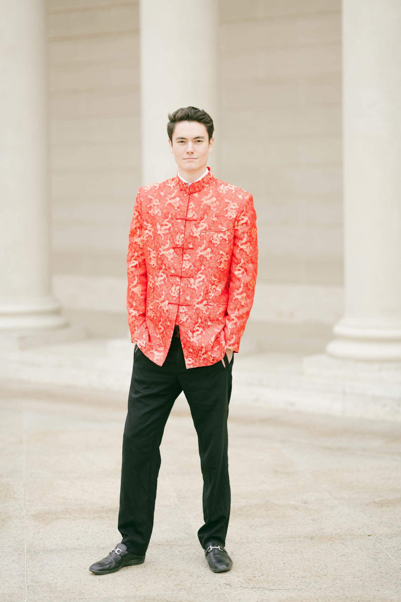 Jacket Chinese Cheongsam Male Traditional Chinese Qipao Top Shirt