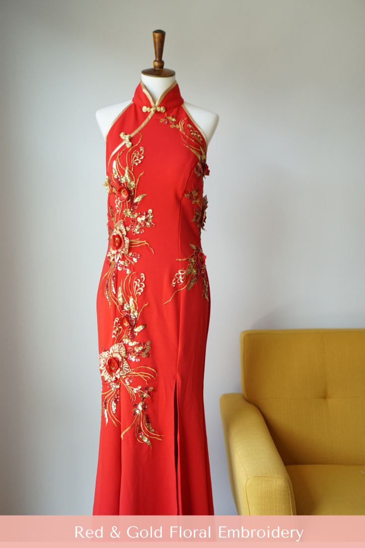 Constance Bespoke Dress | Modern Red & Gold Phoenix Qipao | East Meets Dress Constance Bespoke Dress | Modern Red & Gold Phoenix Qipao | East Meets Dress