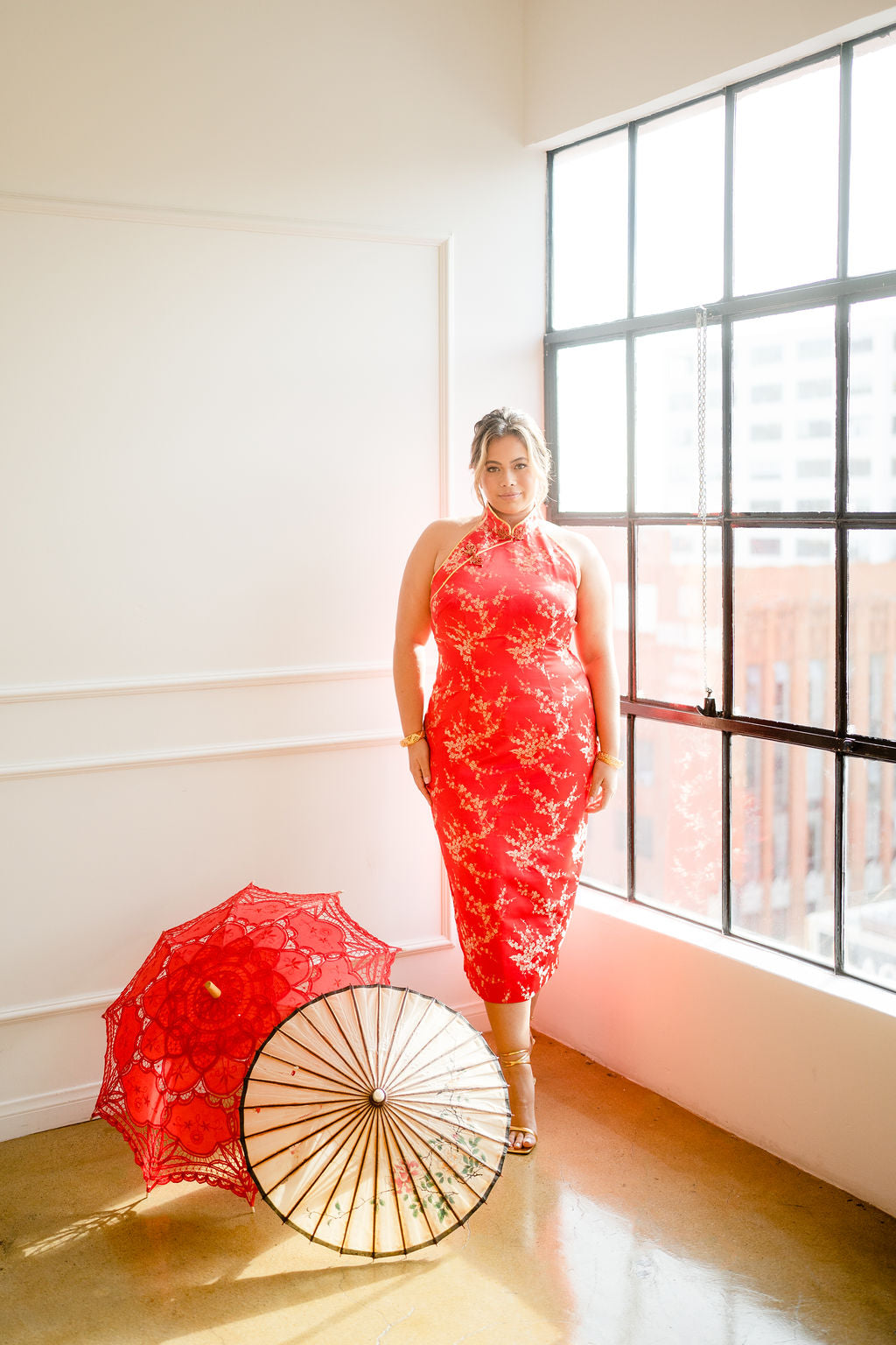 Modern Chinese Wedding Dress | Anna Halter Top Cheongsam Modern Chinese Wedding Dress | Anna Halter Top Cheongsam