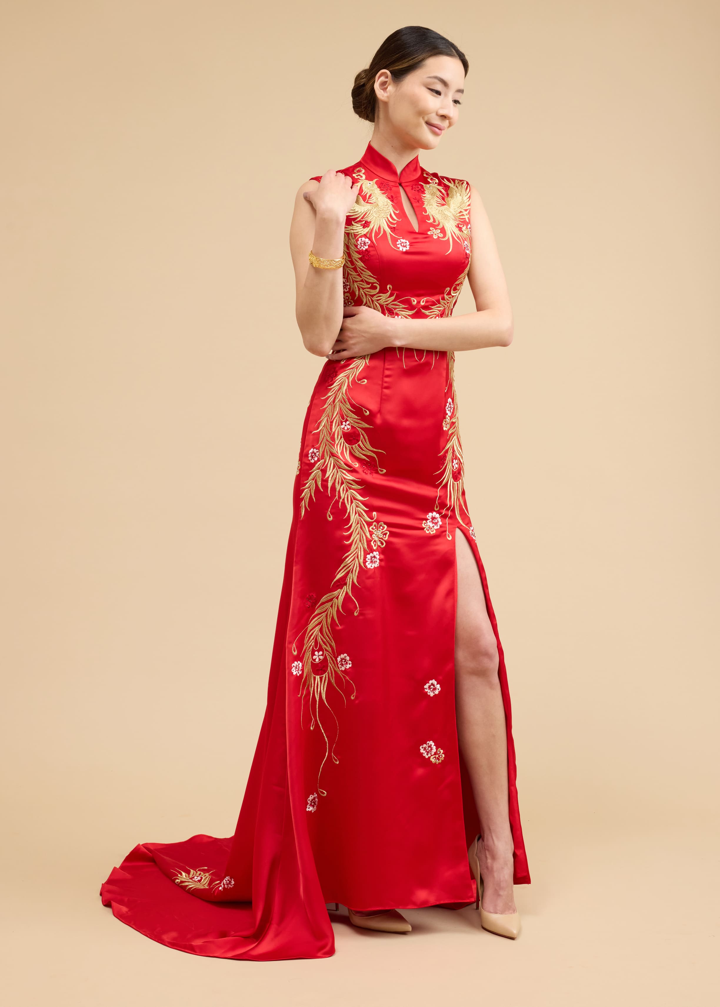 Willa Bespoke Dress | Double Phoenix Mermaid Chinese Wedding Dress