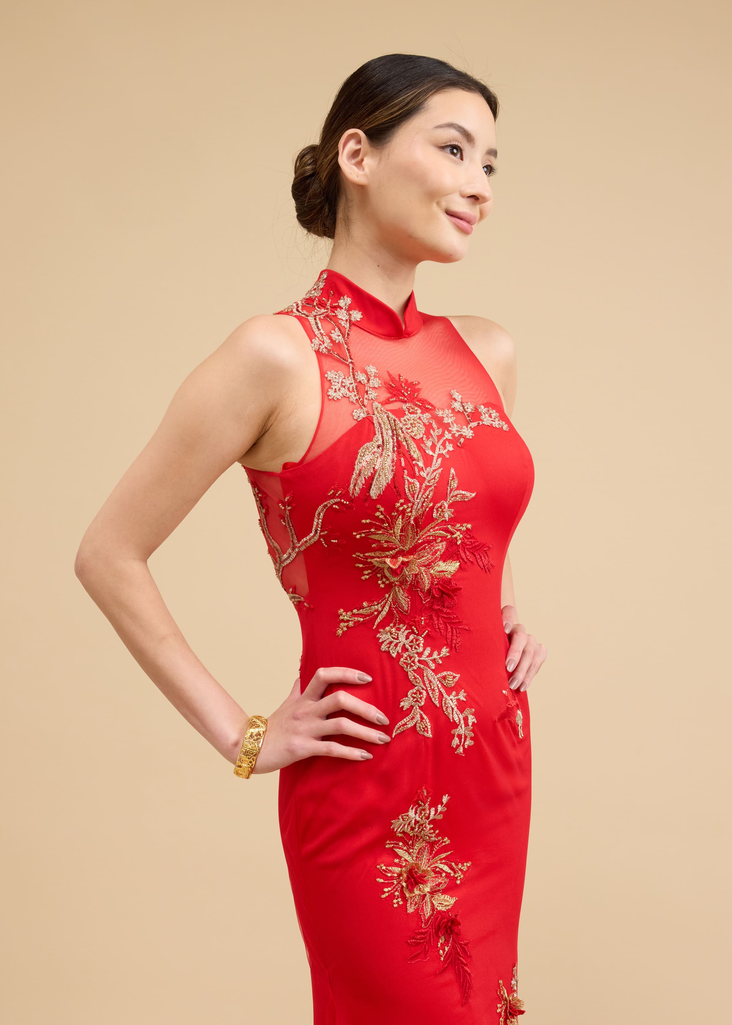 red satin oriental bodycon dress PrettyLittleThing | Dresses | Red Satin Oriental Lace Up Back Bodycon Dress