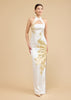 Alice Bespoke Dress | Modern White & Gold Peacock Chinese Wedding Dress