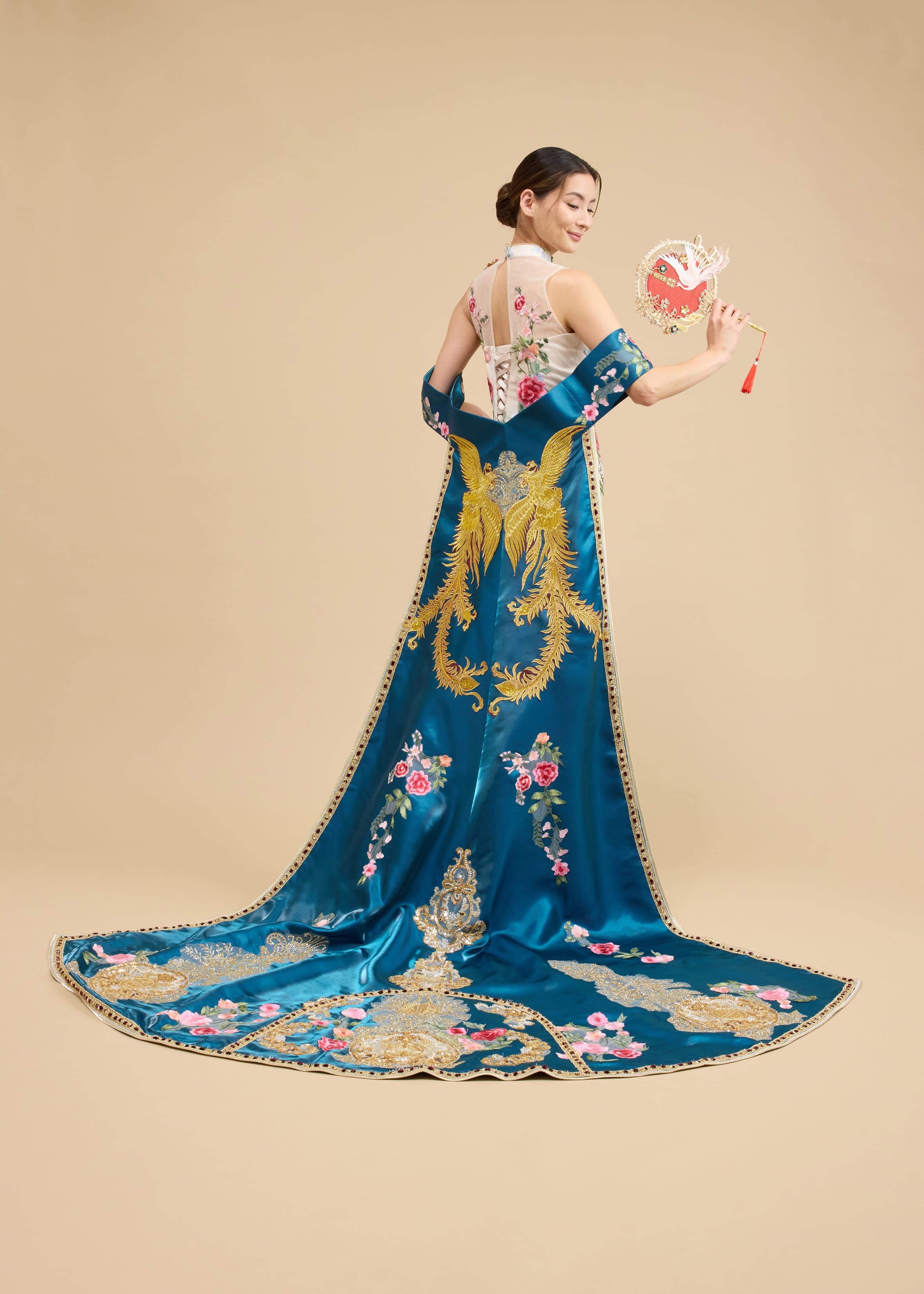 Audrey Bespoke Dress | Ornate Chinese Wedding Dress | Indonesian Malaysian Inspired Cheongsam