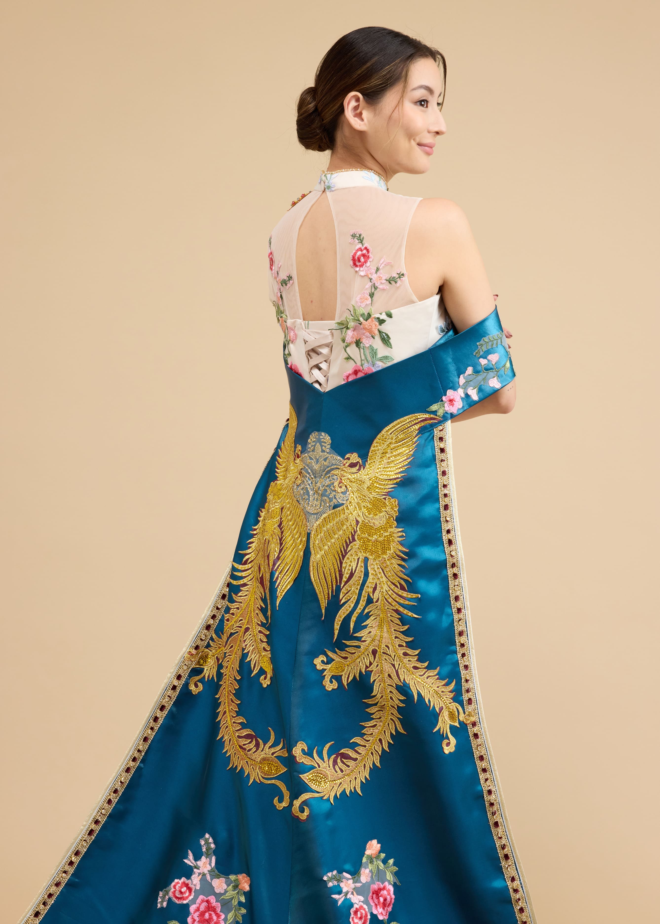 Audrey Bespoke Dress | Ornate Chinese Wedding Dress | Indonesian Malaysian Inspired Cheongsam
