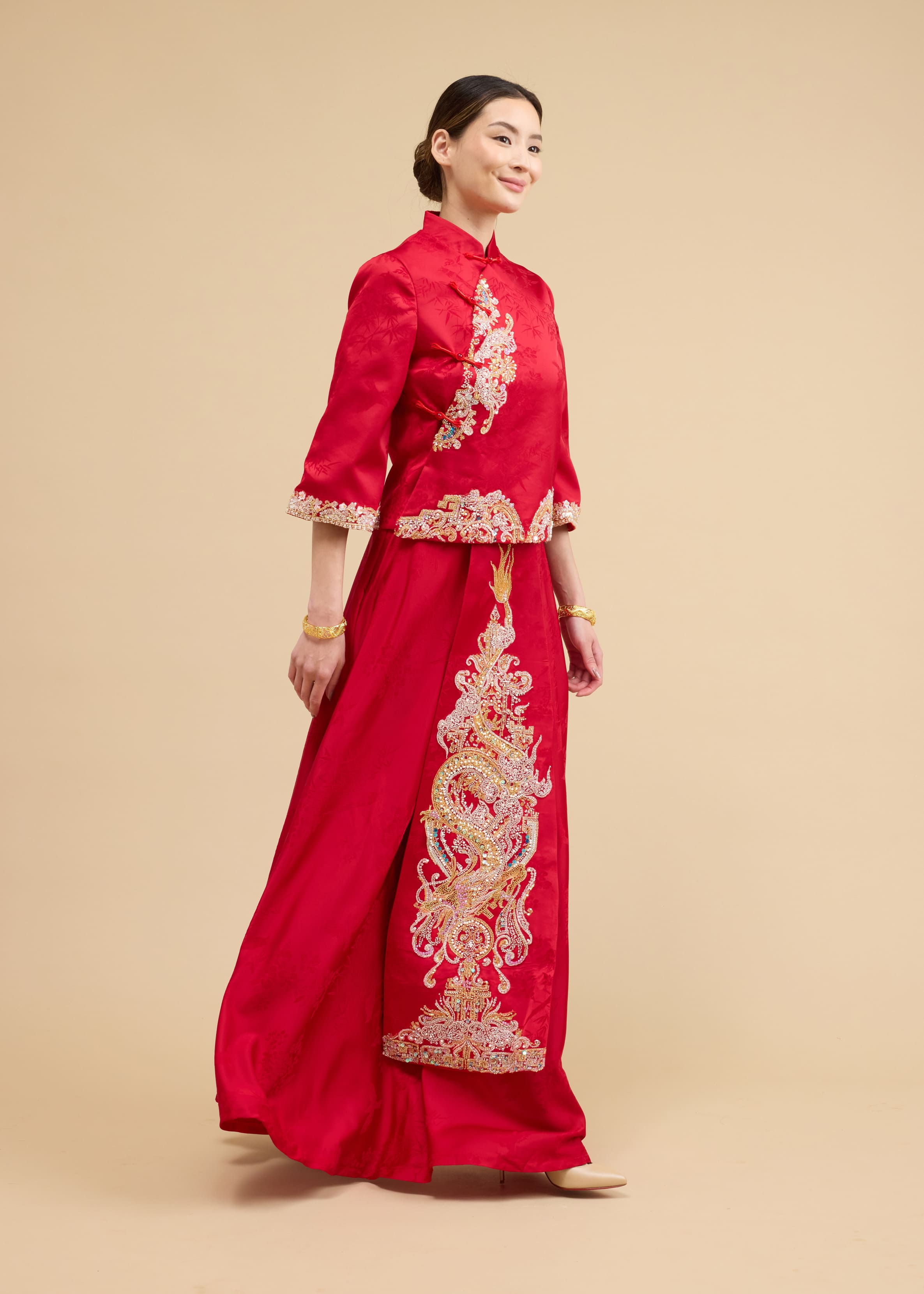 Eleanor Bespoke Dress | Qun Kwa Chinese Wedding Dress