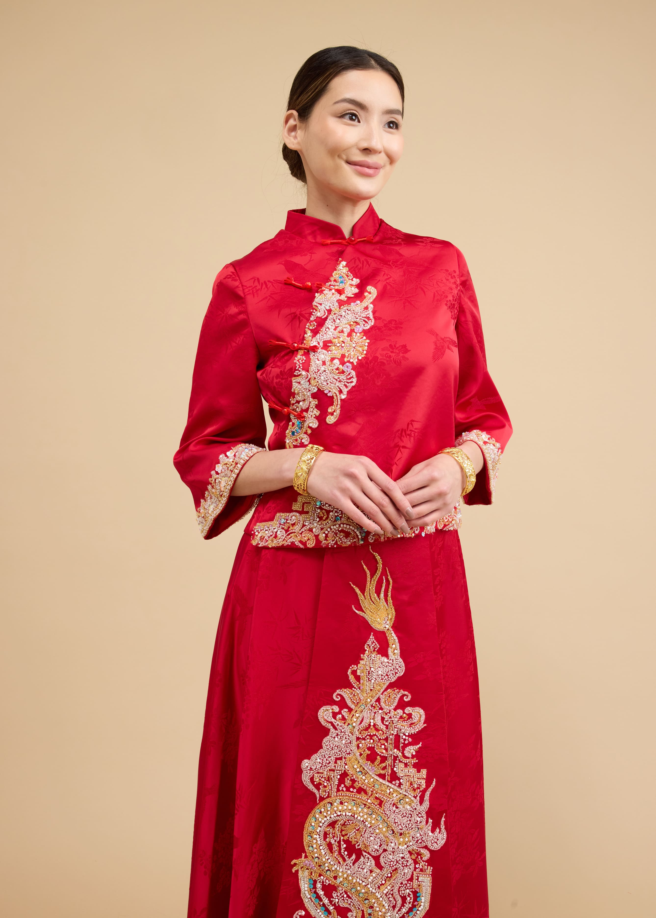 Eleanor Bespoke Dress | Qun Kwa Chinese Wedding Dress