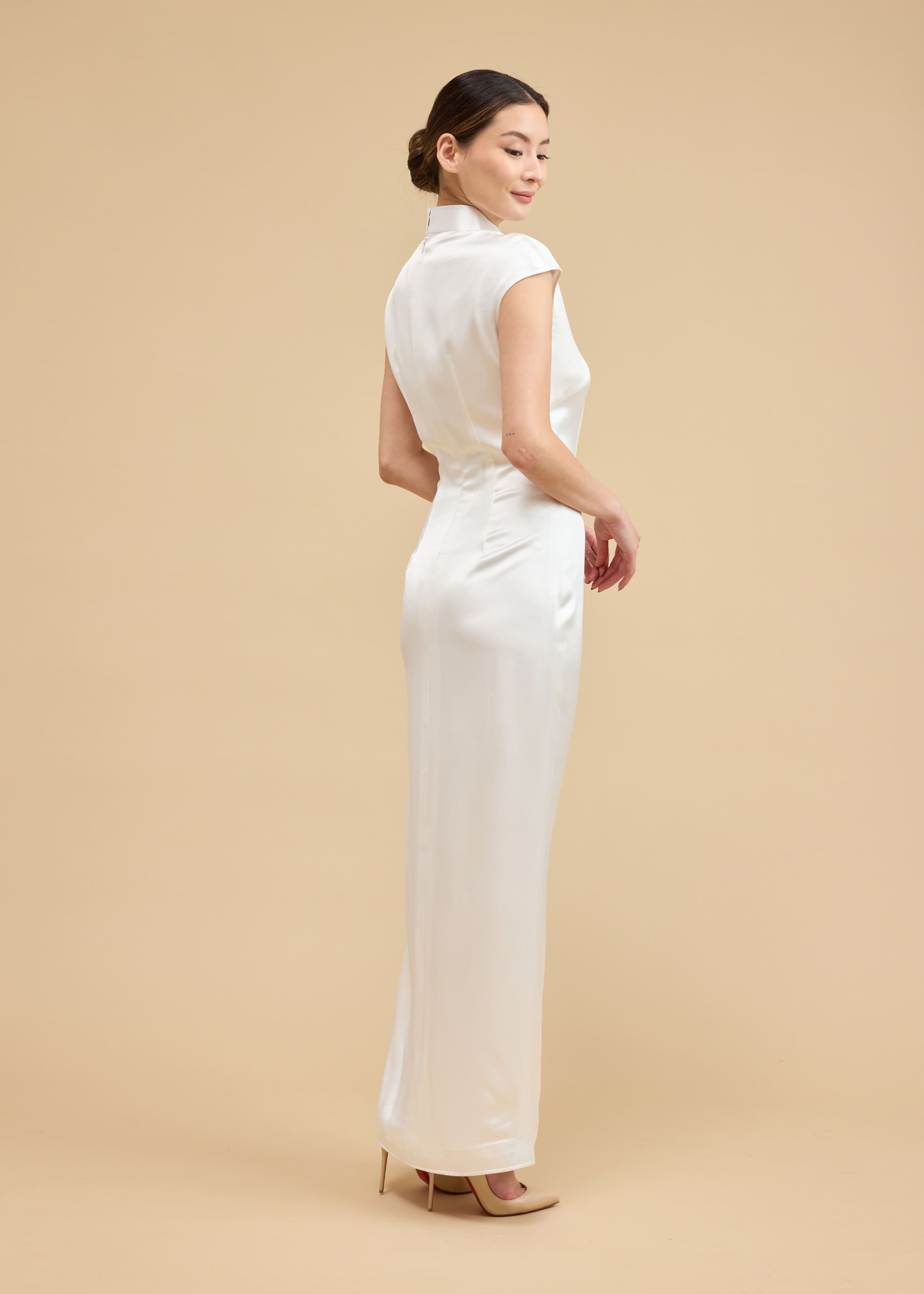 Maya Bespoke Dress | Modern Black Traditional Qipao