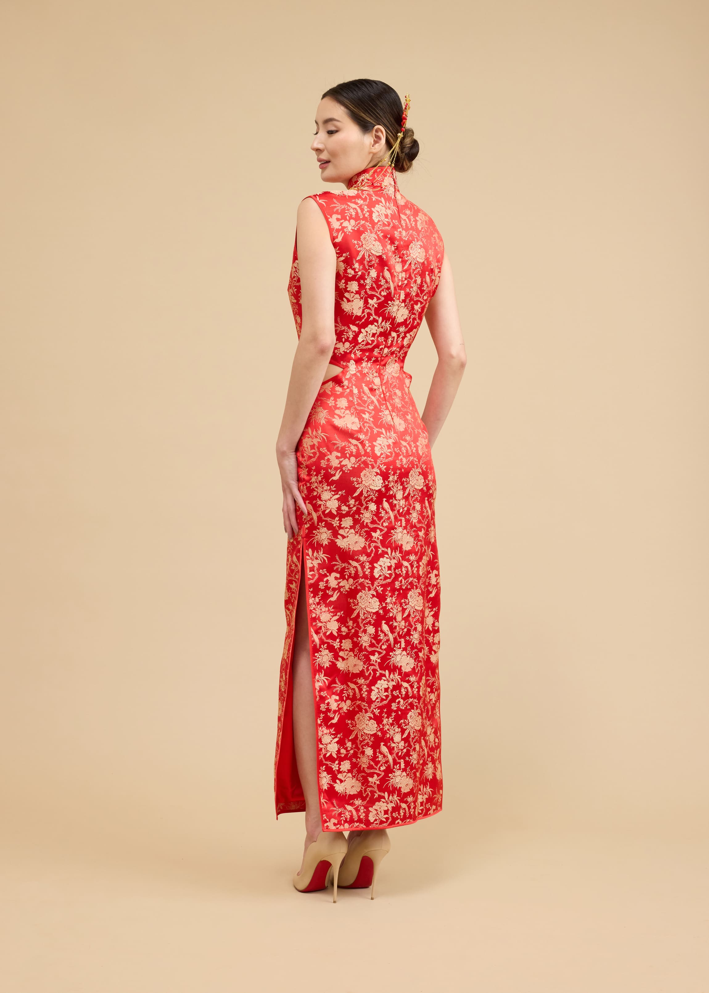 Naomi Bespoke Dress | Modern Brocade Silk Chinese Wedding Qipao