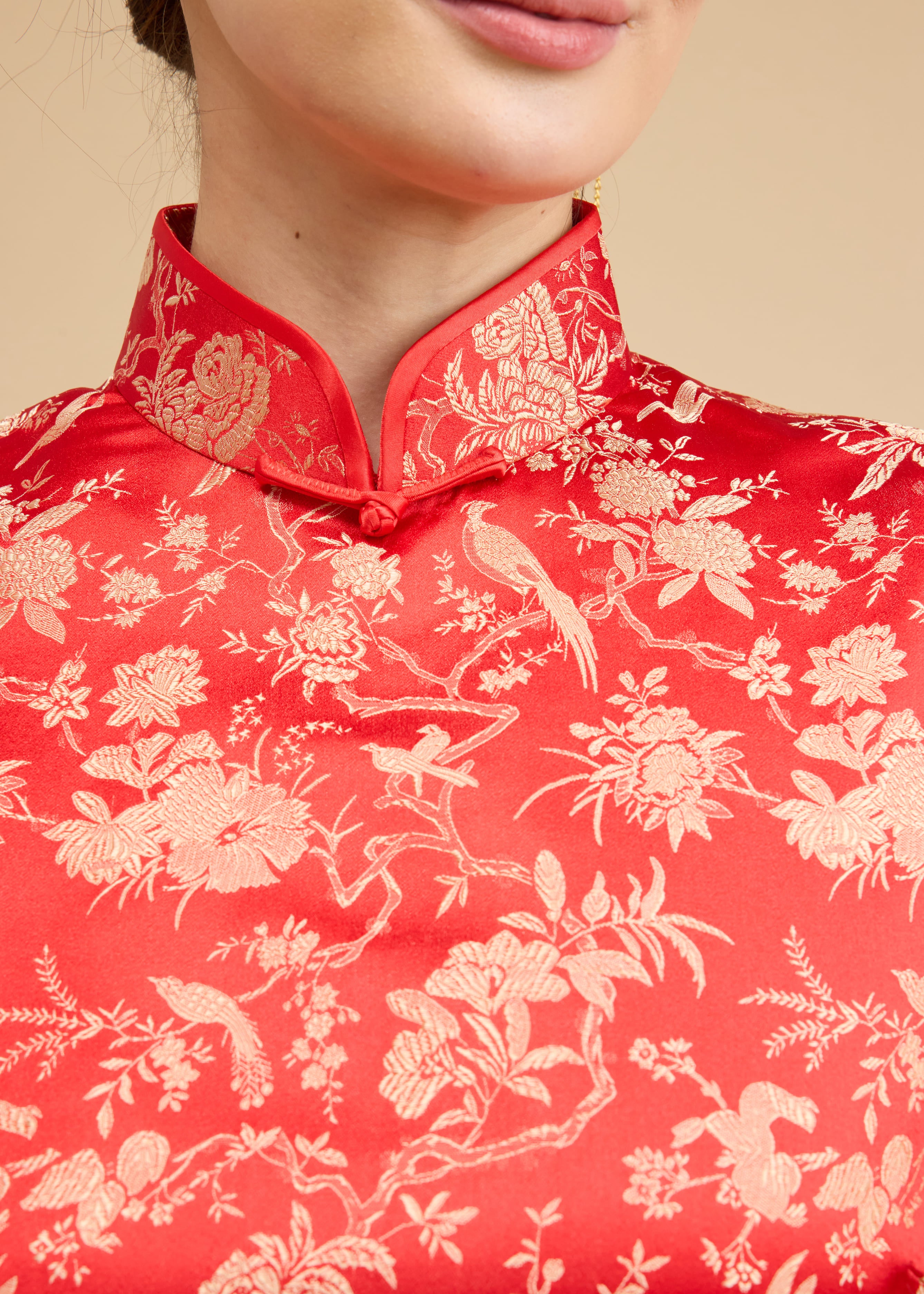 Naomi Bespoke Dress | Modern Brocade Silk Chinese Wedding Qipao
