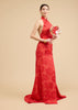 Lisa Bespoke Dress | Modern Red & Gold Silk Chinese Wedding Dress