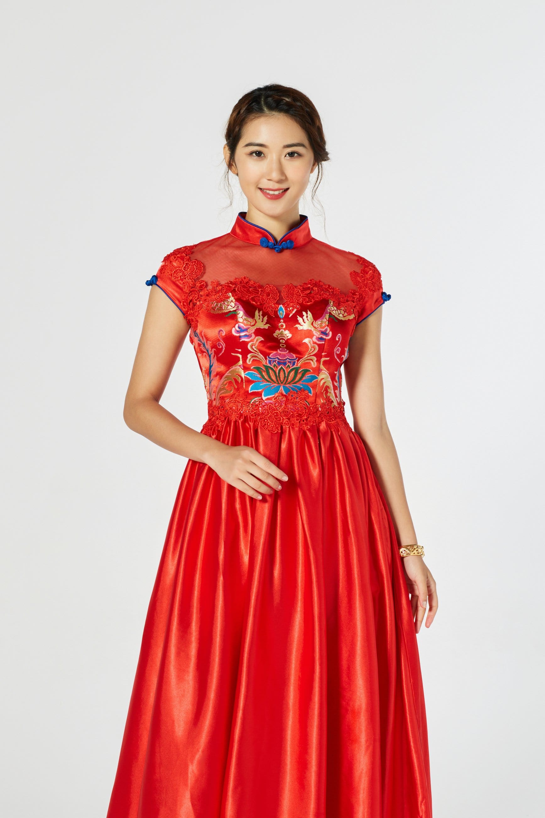 Adeline Bespoke Dress - Cheongsam - East Meets Dress