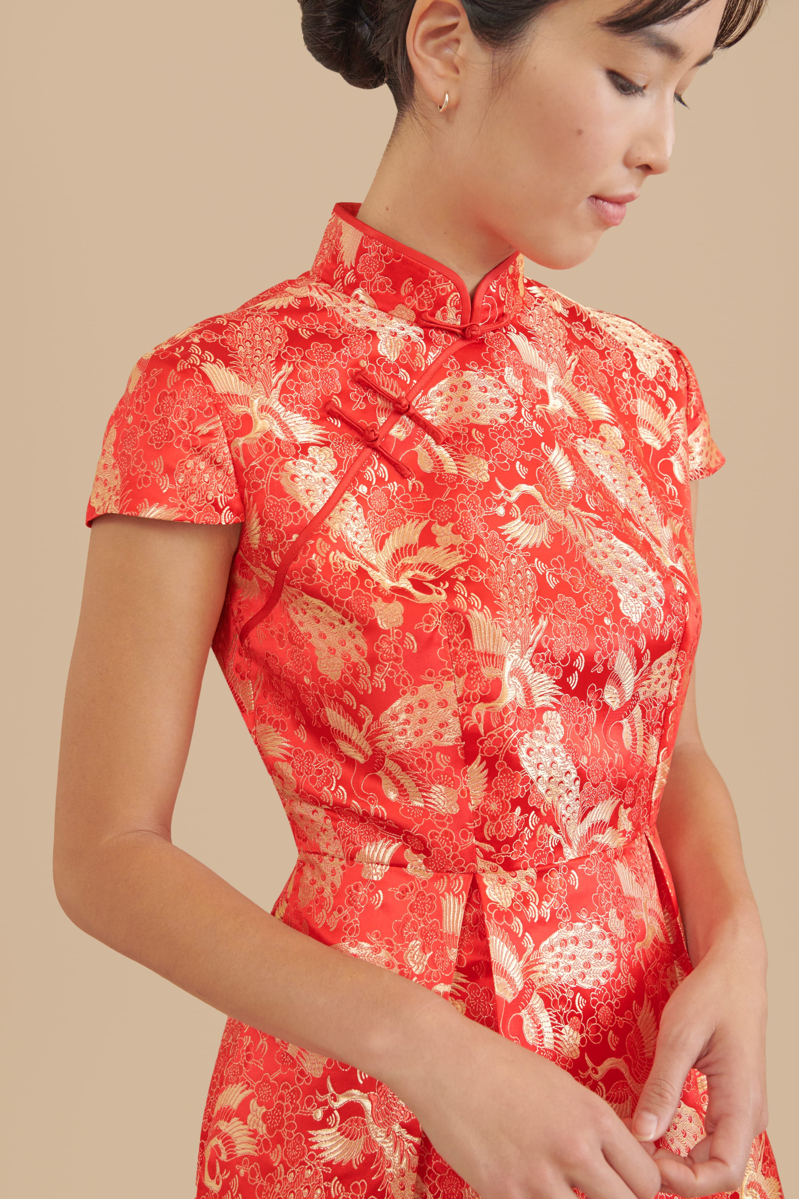 Rachel Bespoke Dress | Short Brocade Cheongsam Rachel Bespoke Dress | Short Brocade Cheongsam