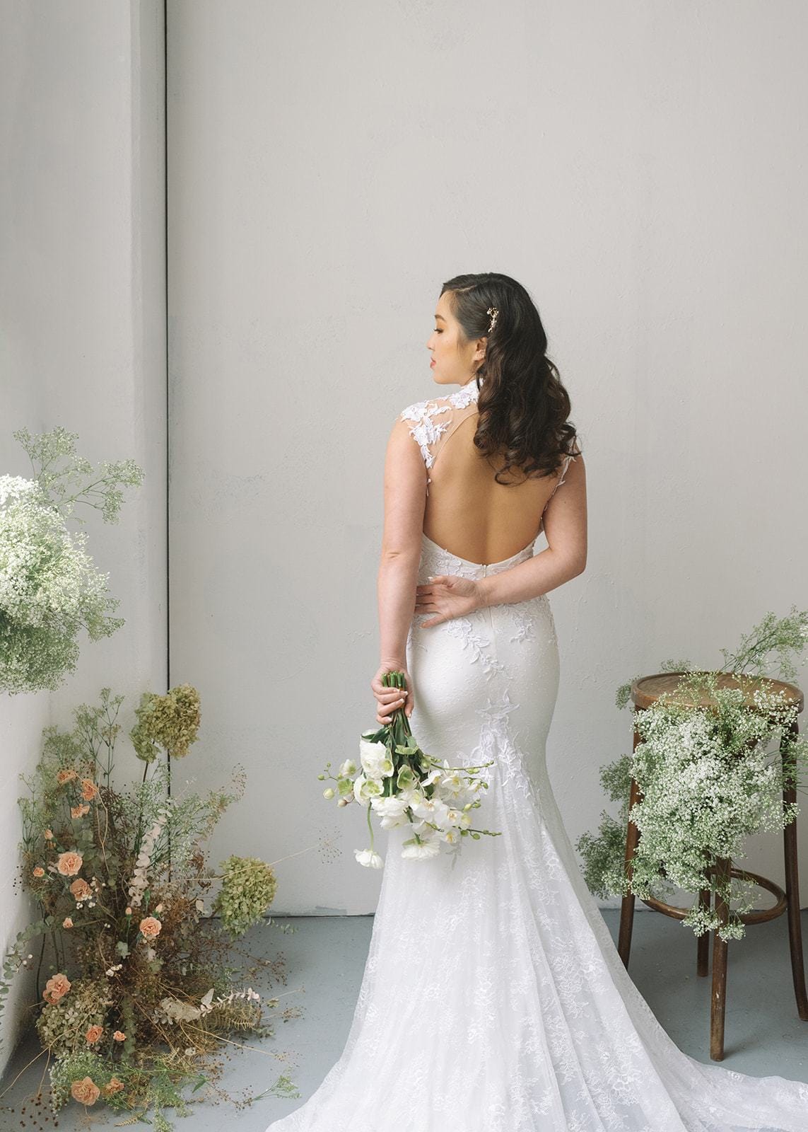 Lulu Bespoke Dress | White Wedding Cheongsam