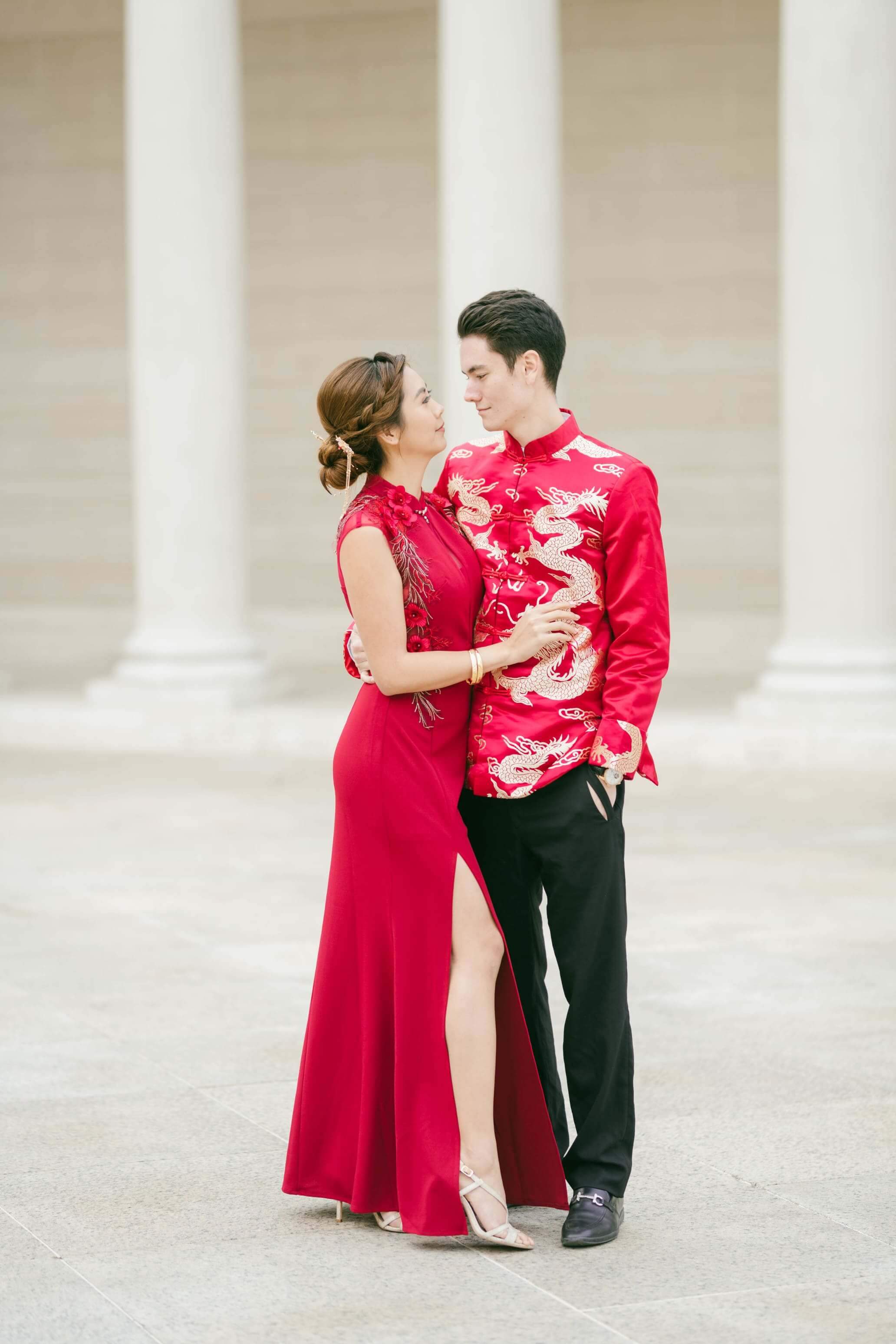 Modern Chinese Wedding Dress | Cheongsams & Qipaos | East Meets Dress - Red Marilyn Dress Modern Chinese Wedding Dress | Cheongsams & Qipaos | East Meets Dress - Red Marilyn Dress