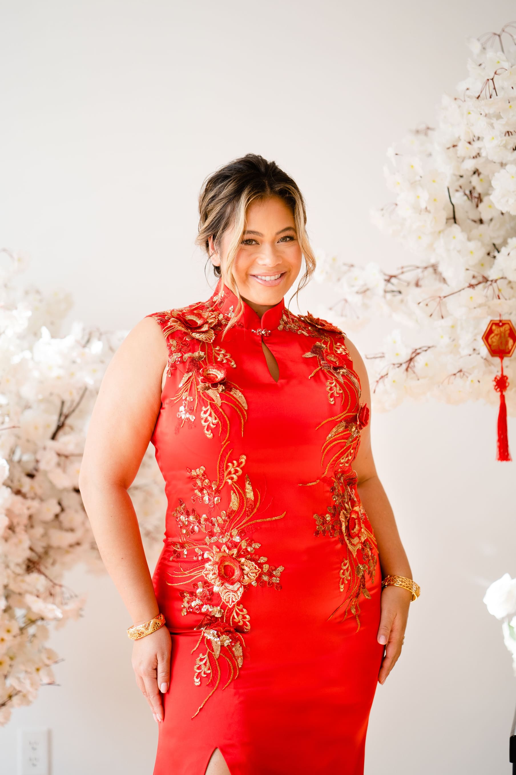 maxine red dress Maxine Detailed Occasion Dress Red