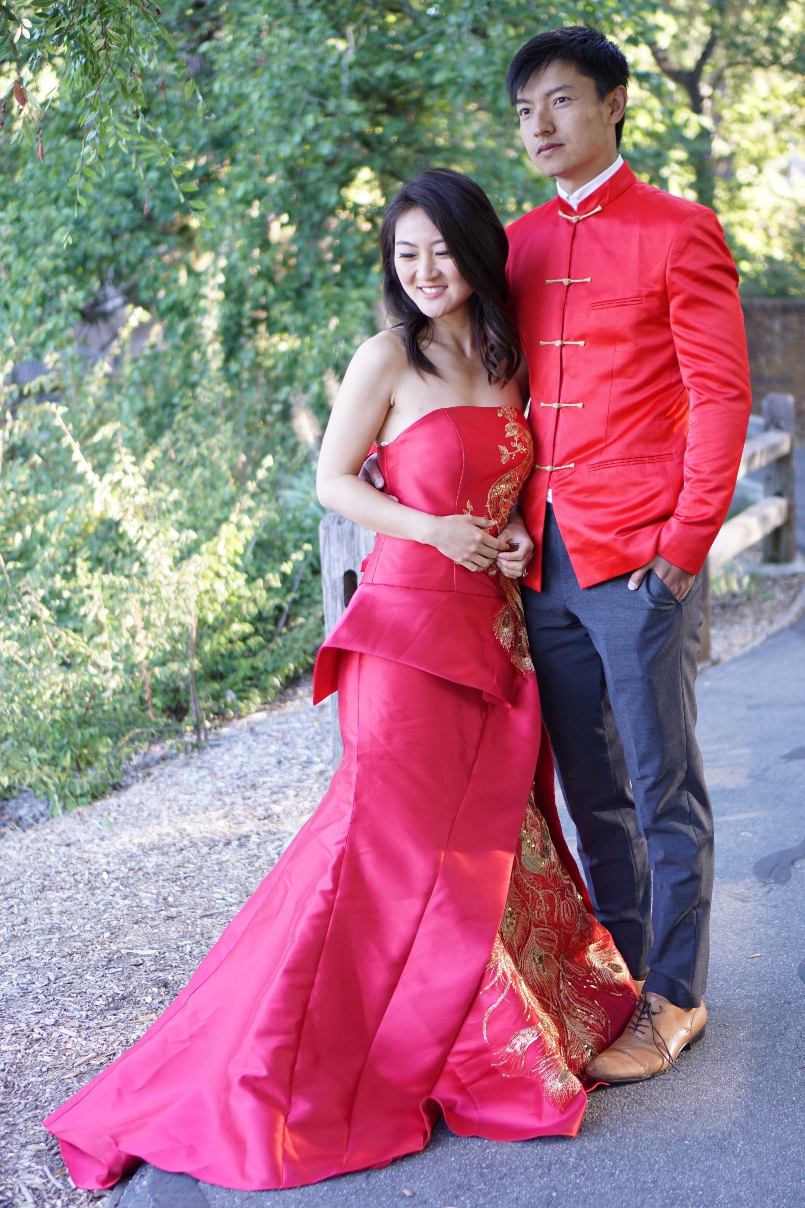 east meets dress Jade Bespoke Dress | White Lace Cheongsam Wedding Dress