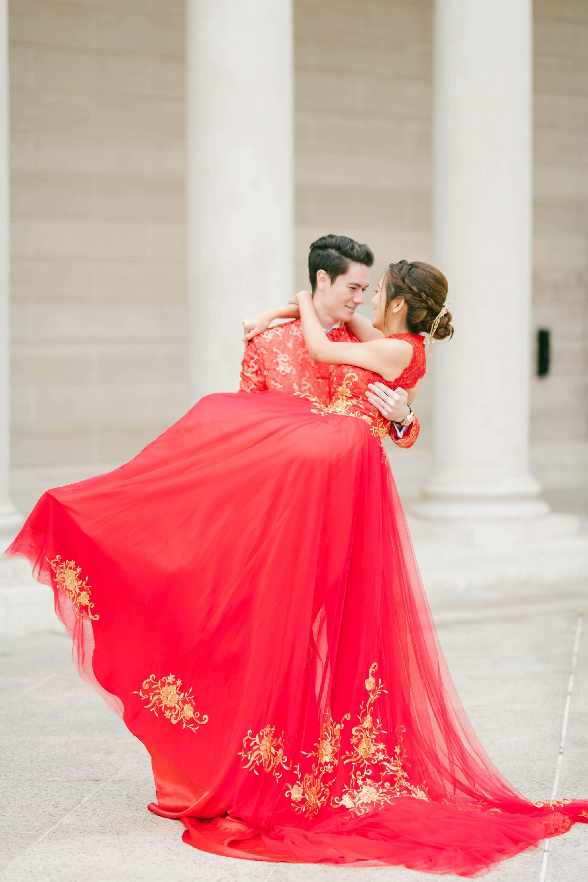 Red Wedding Dresses: 18 Lovely Options For Brides  Red wedding dresses, Red  wedding gowns, Colored wedding dresses