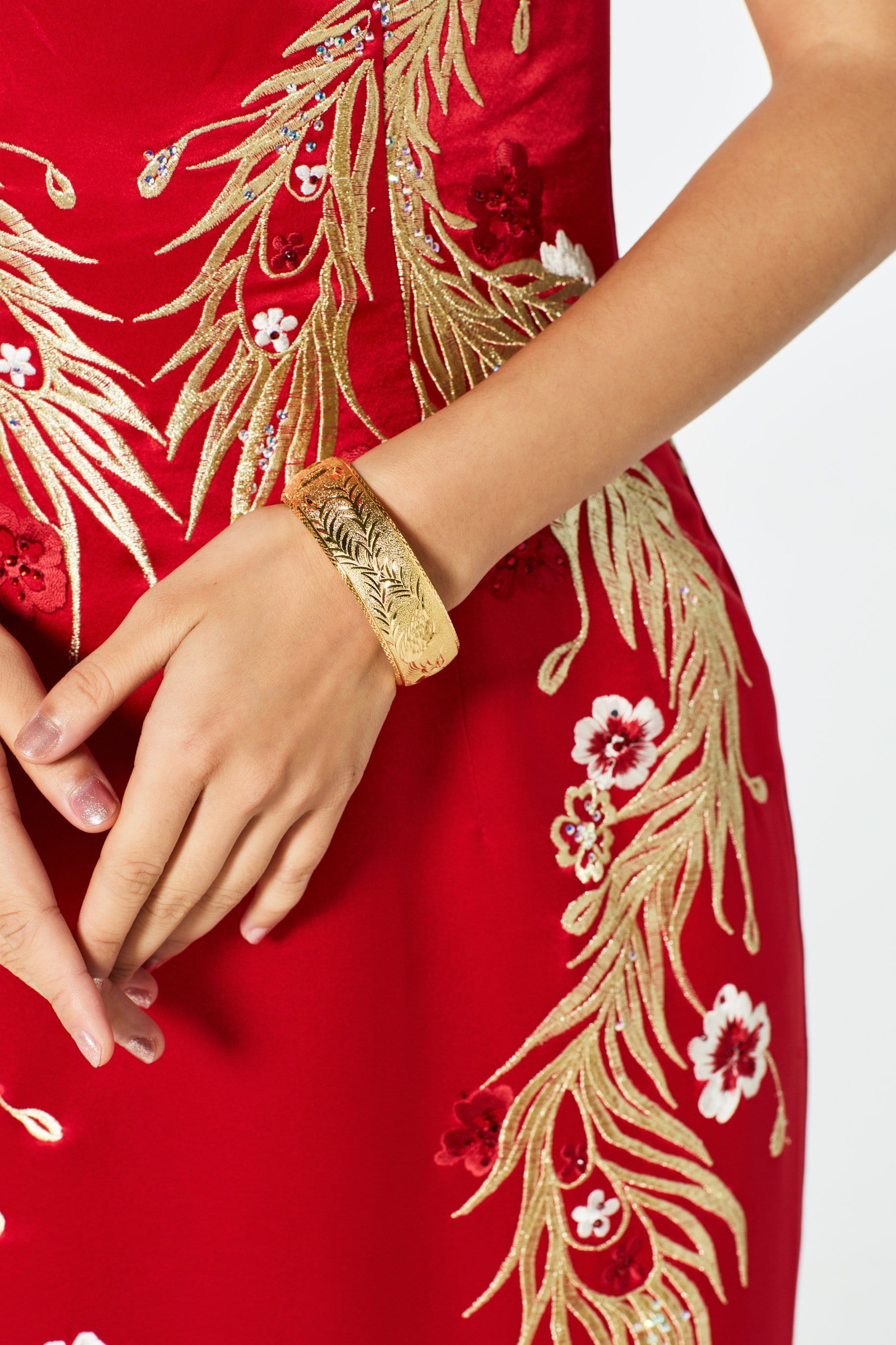 red dress bracelet Came Back Better Red Marble Twisted Bangle Bracelet