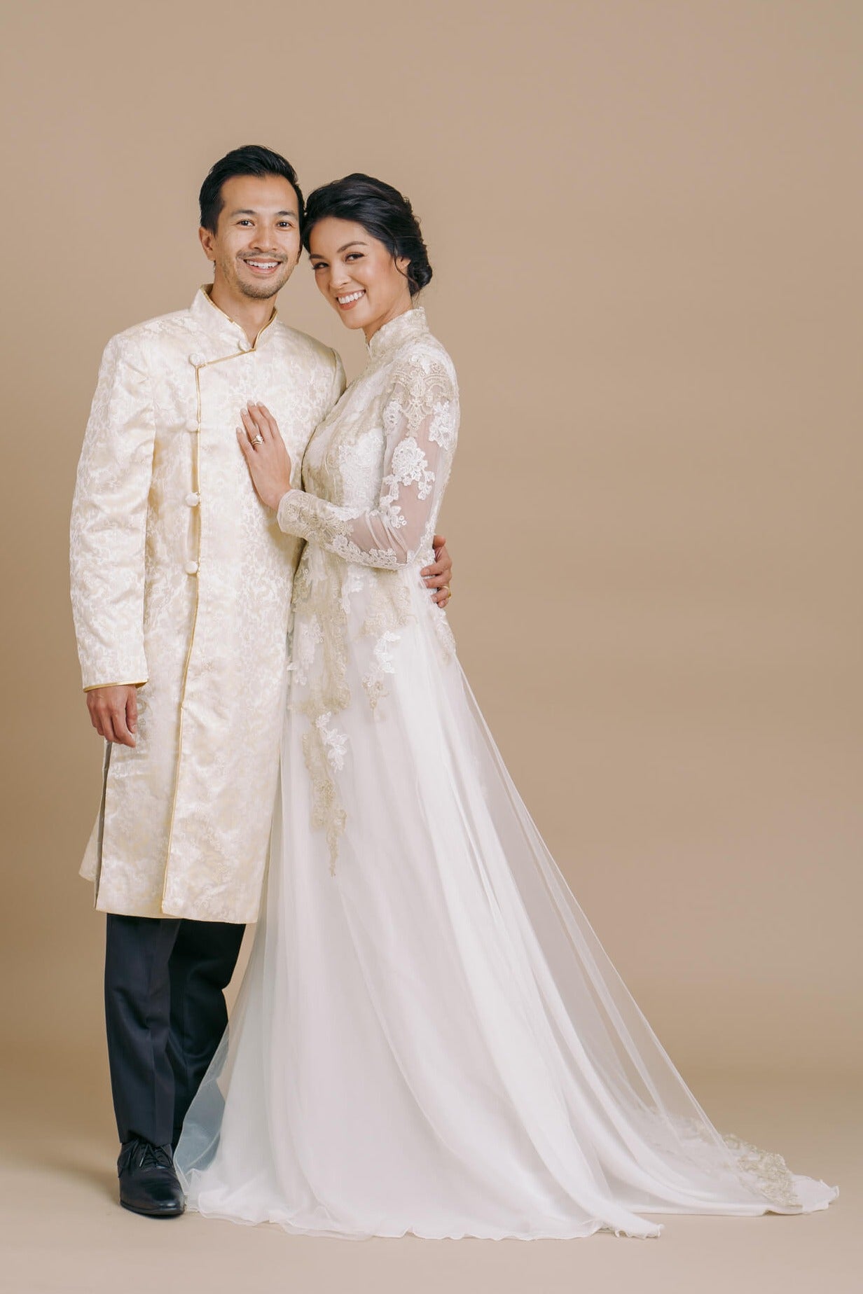 Modern Vietnamese Wedding Dress | Kathy Bespoke Ao Dai – East