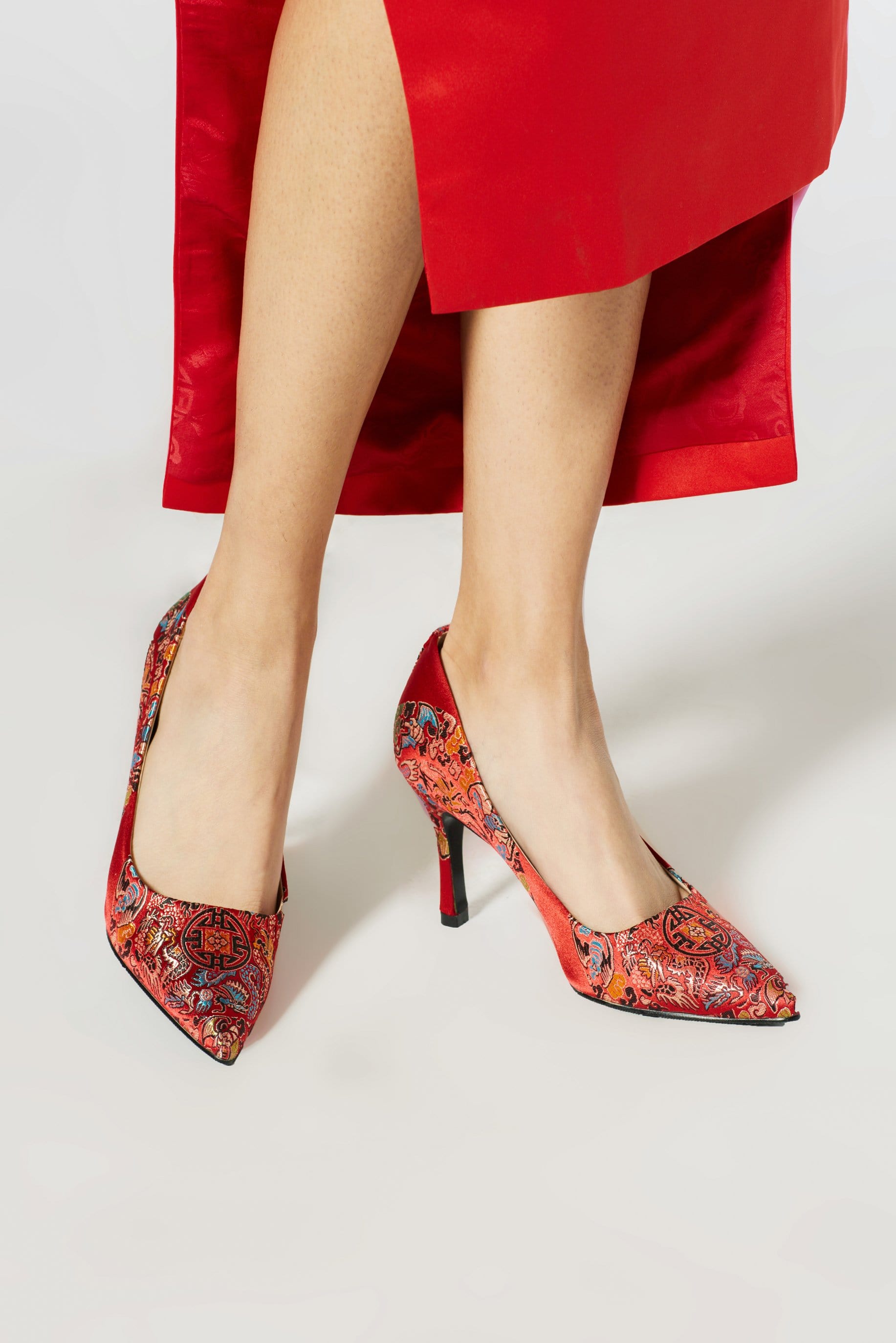 red dress pumps On the blog what shoes to wear with a red dress. I'm sharing styling tips for wearing red dresses no matter the season. Comment Link and I'll send you the link to