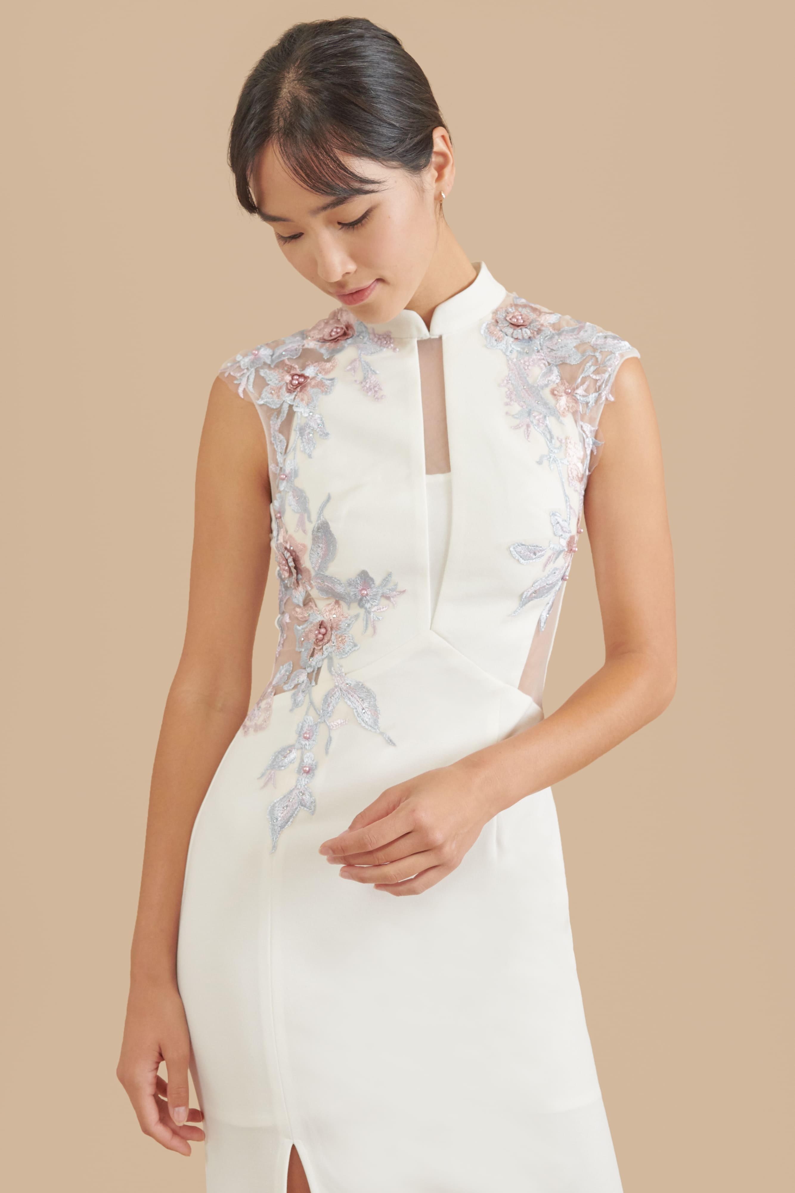 White Marilyn Dress | Modern Chinese Wedding Dress